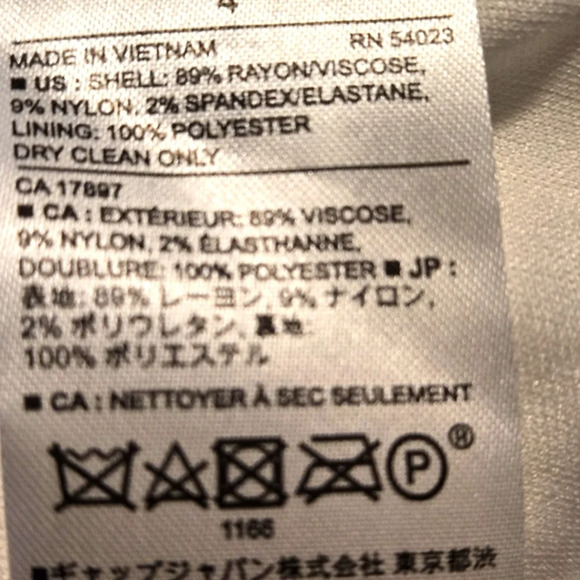 Banana Republic White & Black Striped Pencil Dress size 4 - Picture 4 of 11